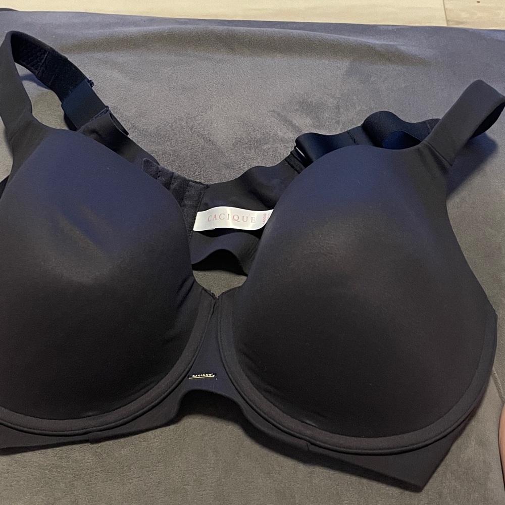 Lane Bryant Cacique Elegant Black Bra